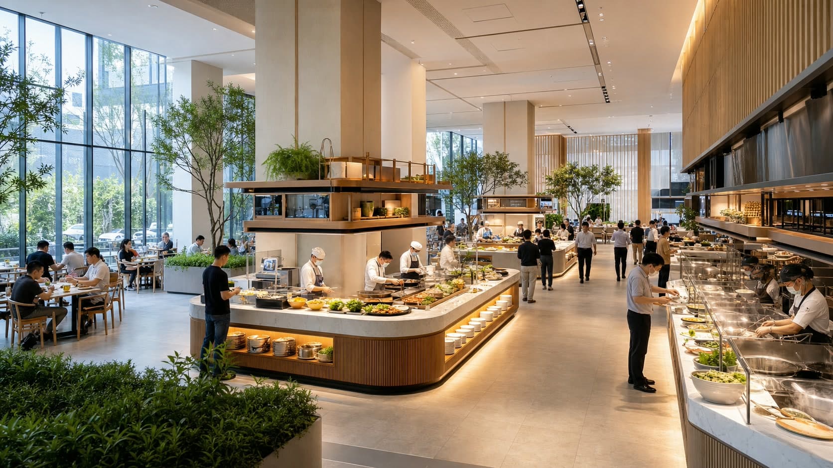 企业食堂空间